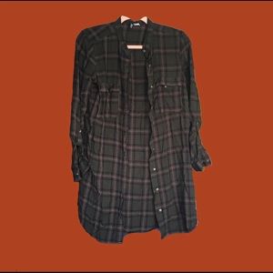 Plaid H&M Button Up
